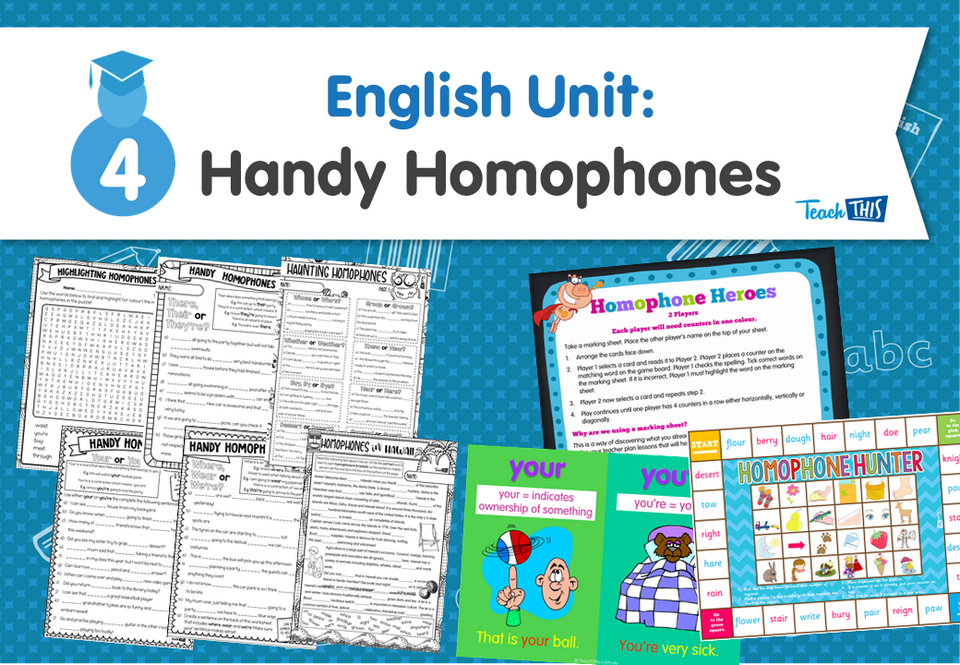 English Unit: Handy Homophones