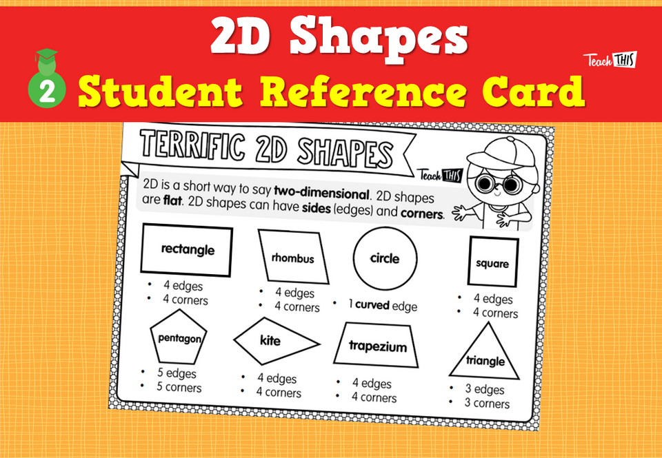 2D Shapes - Student Reference Card