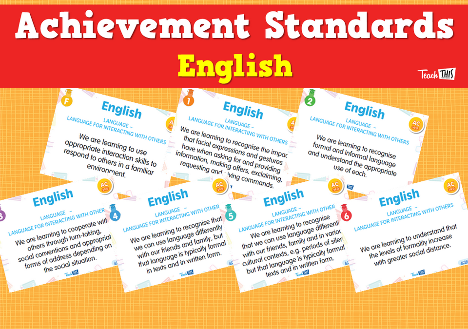 Achievement Standards - English