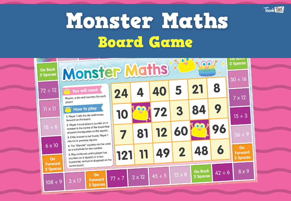 Monster Maths - Board Game