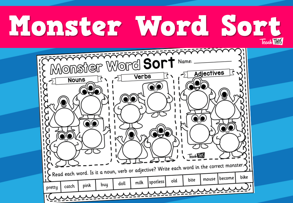Monster Word Sort