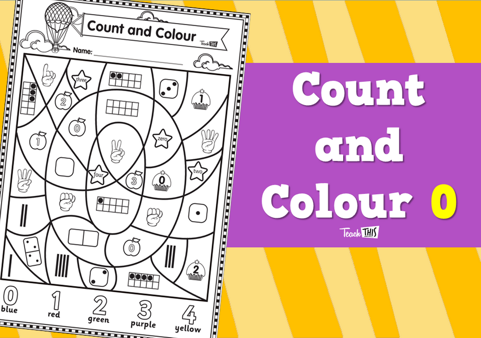 Count and Colour - Number 0