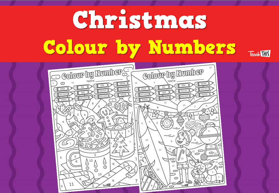 Christmas - Colour by Numbers