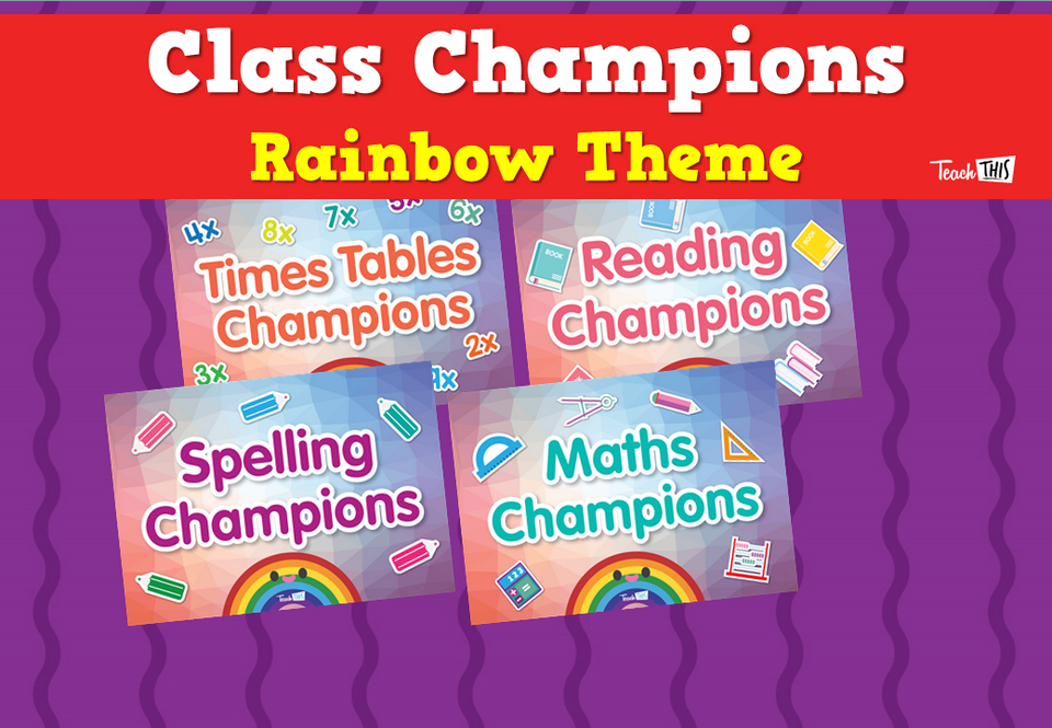 Class Champions - Rainbow Theme