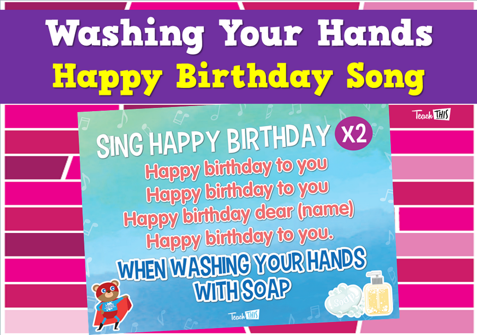 Washing Your Hands - Happy Birthday Song