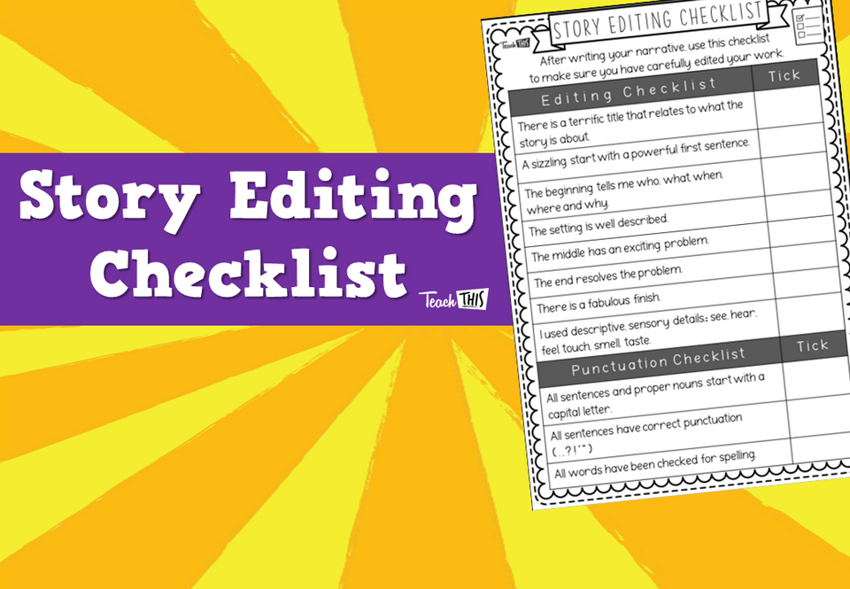 Story Editing Checklist