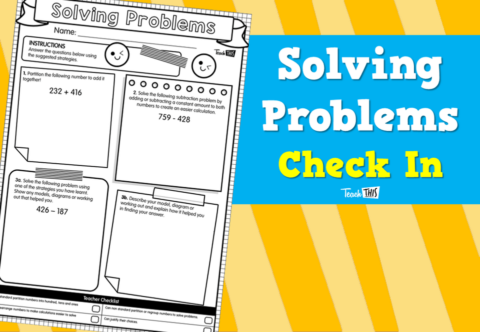 Solving Problems Check In