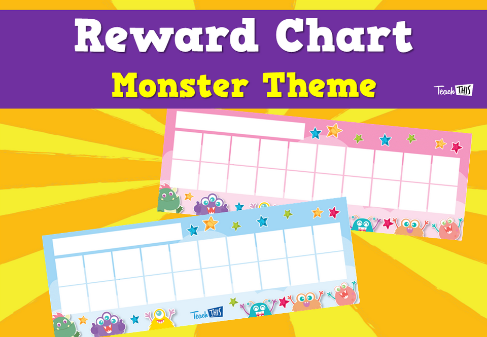 Reward Chart - Monster Theme