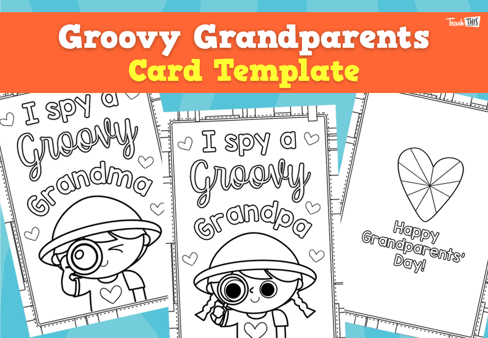 Groovy Grandparents - Card Template
