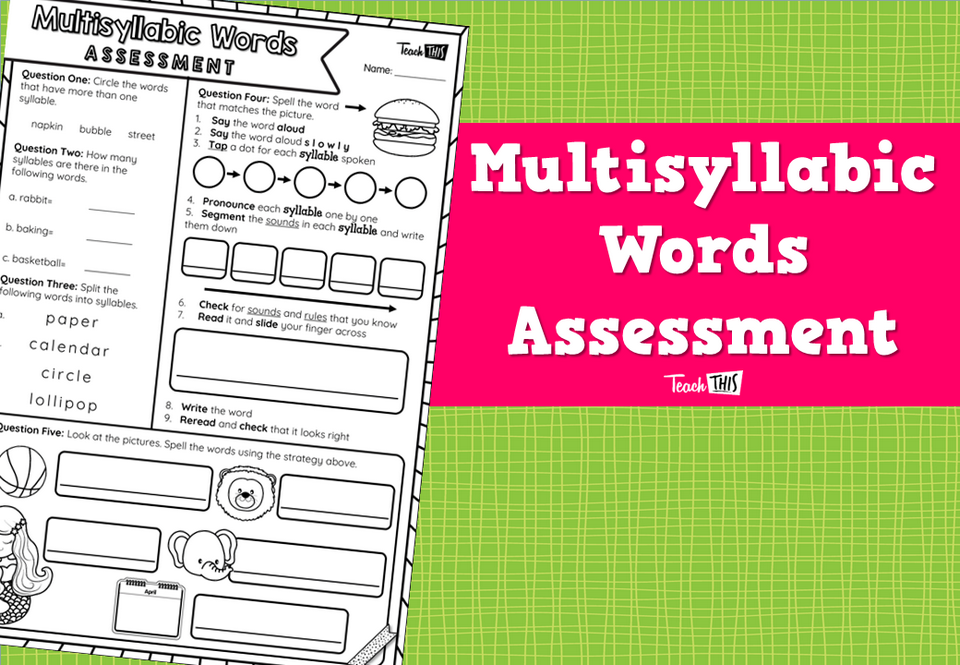 Multisyllabic Words Assessment