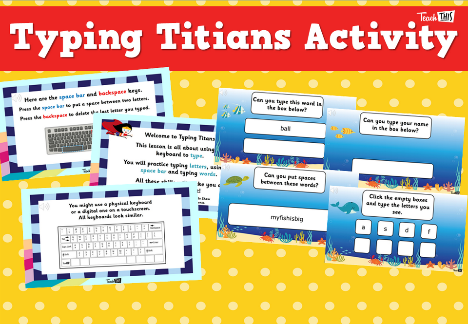 Typing Titians Activity