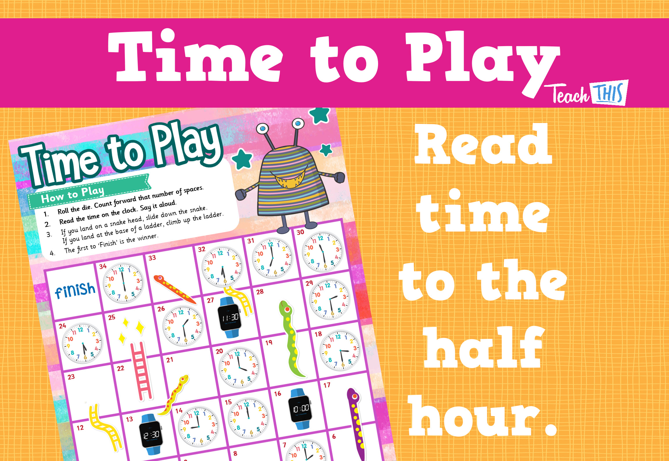 Time to Play - o'Clock and Half Past