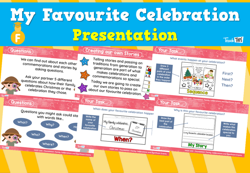 My Favourite Celebration - Presentation