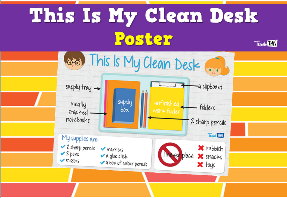 This Is My Clean Desk - Poster