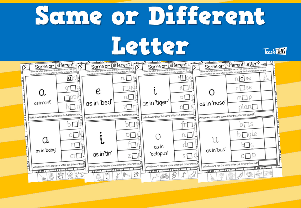 Same or Different Letter
