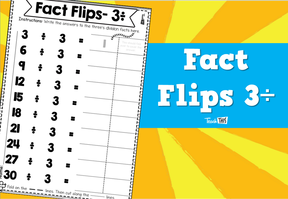 Fact Flips- 3÷