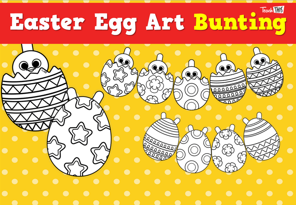 Easter Egg Art - Bunting