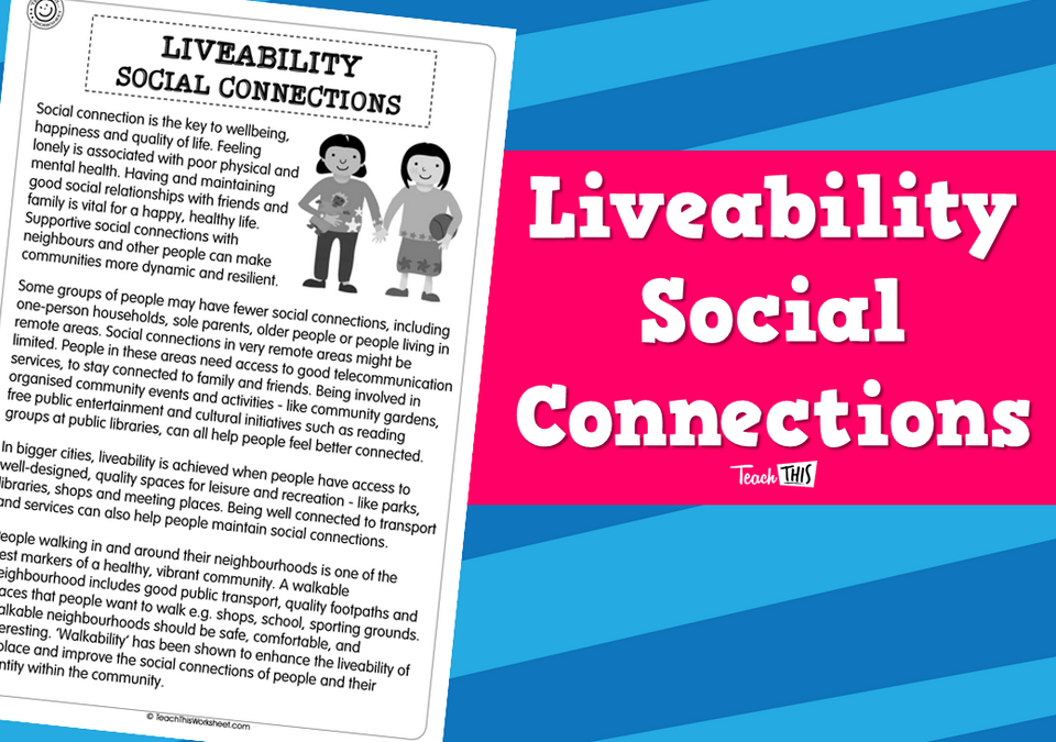Liveability - Social Connections (2pg)