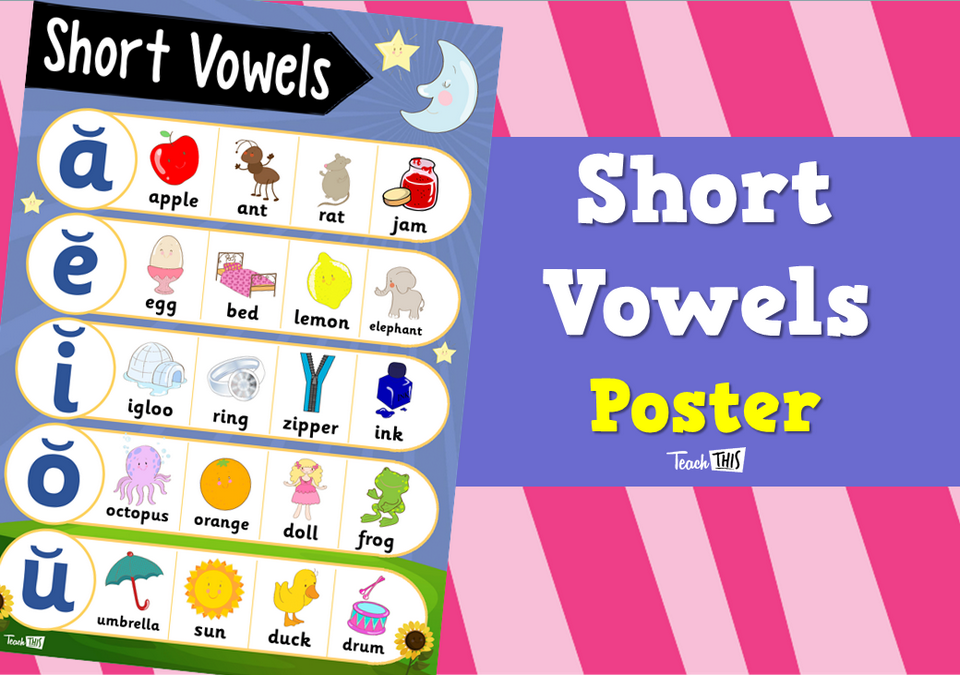 Short Vowels Poster