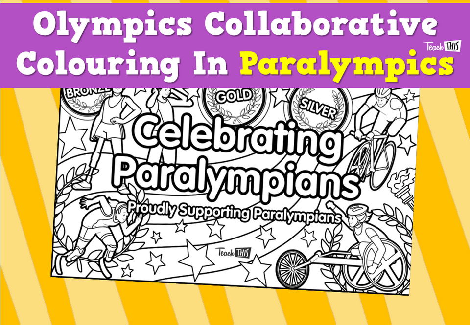 Olympics Collaborative Colouring In - Paralympics
