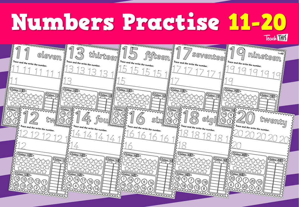 Numbers Practise 11-20