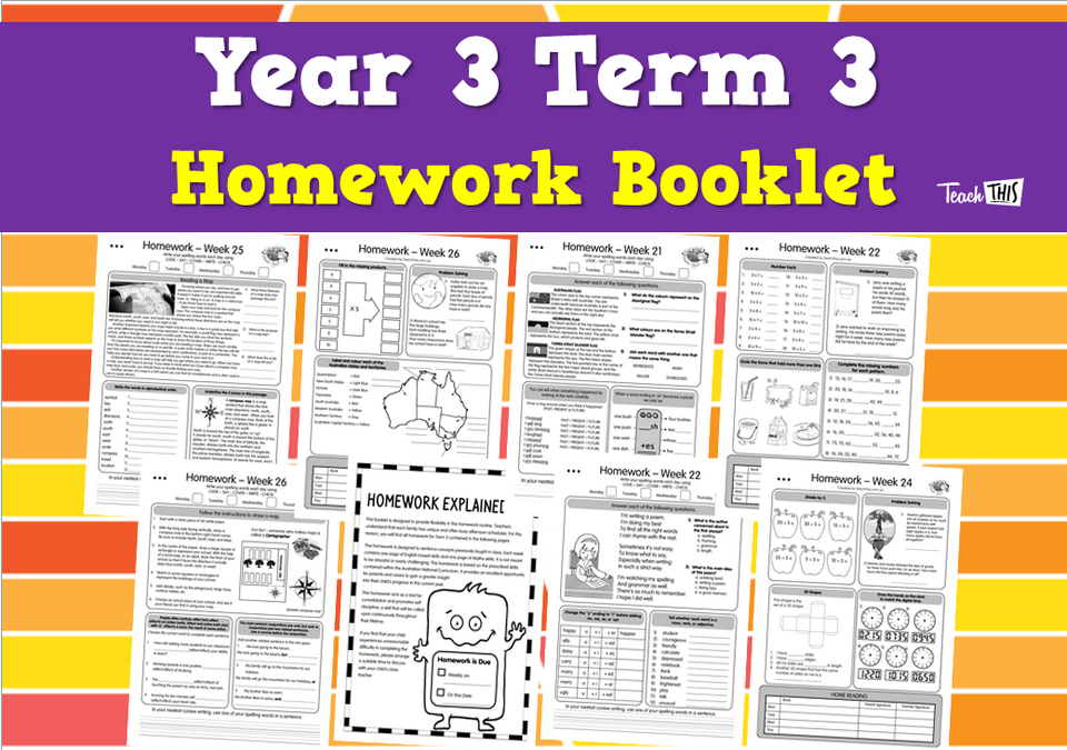 Year 3 Term 3 Homework Booklet