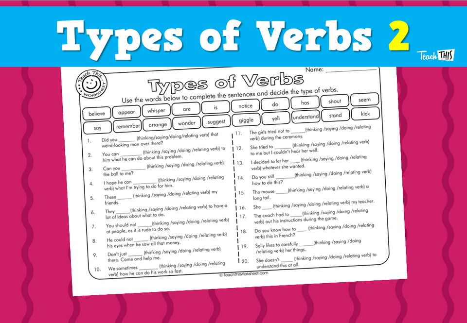 Types of Verbs 2