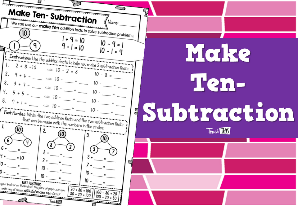 Make Ten- Subtraction