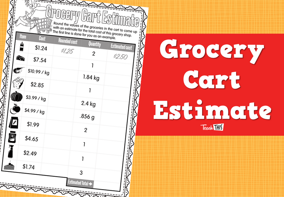 Grocery Cart Estimate
