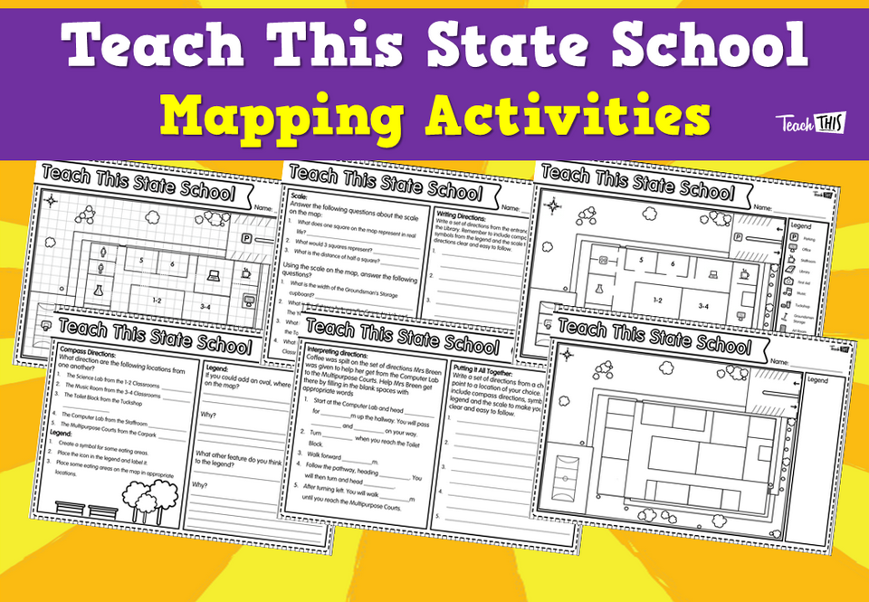 Teach This State School Mapping Activities