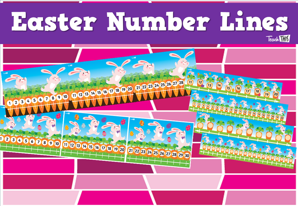 Easter Number Lines