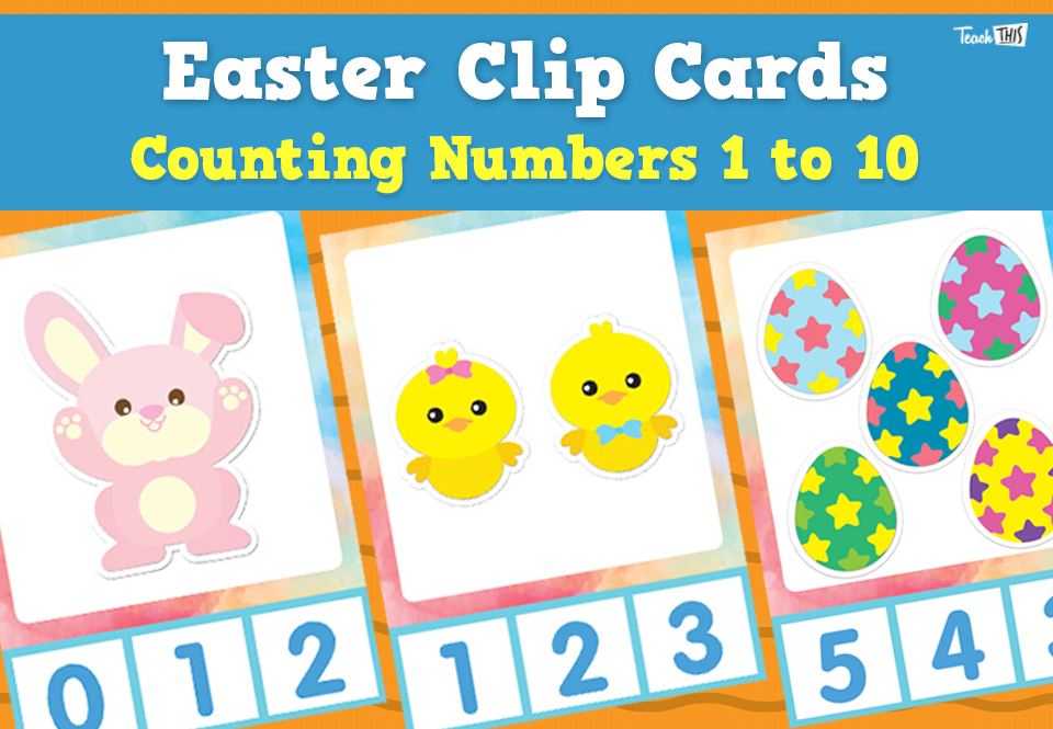 Easter Count & Clip Cards