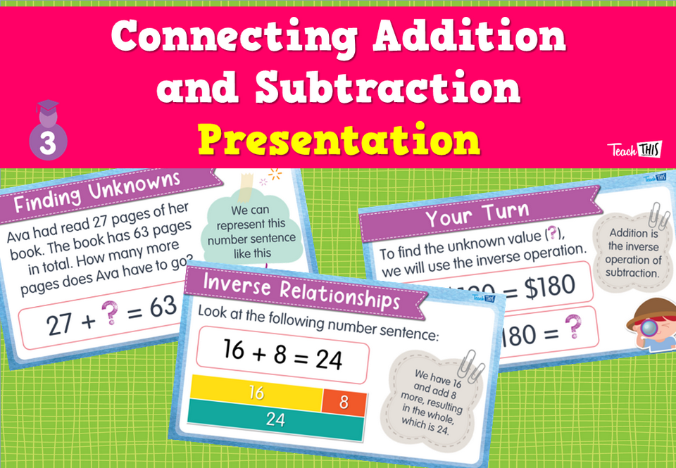 Connecting Addition and Subtraction - Presentation