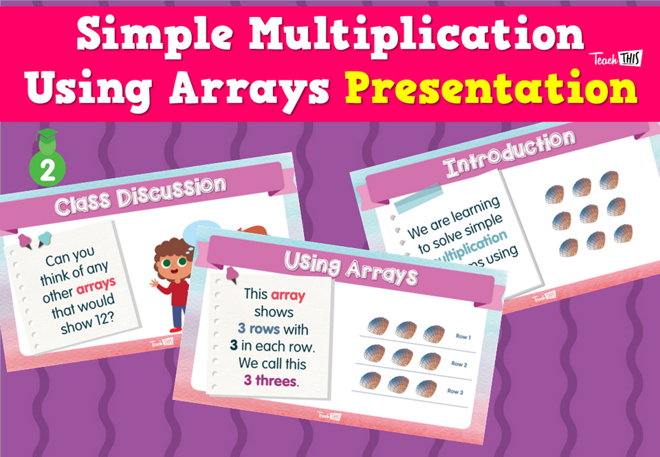 Simple Multiplication Using Arrays - Presentation