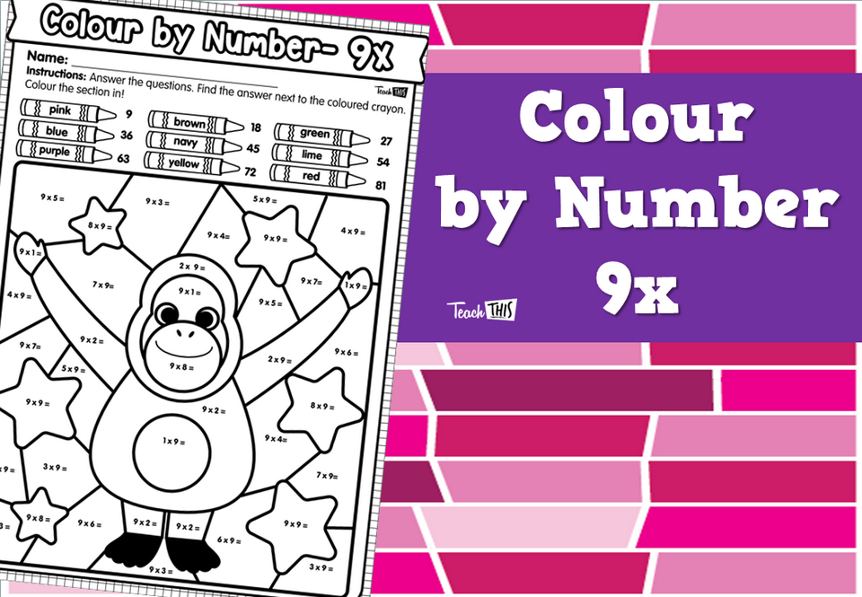 Colour by Number- 9x