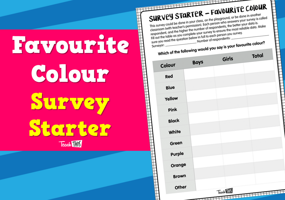 Favourite Colour - Survey Starter