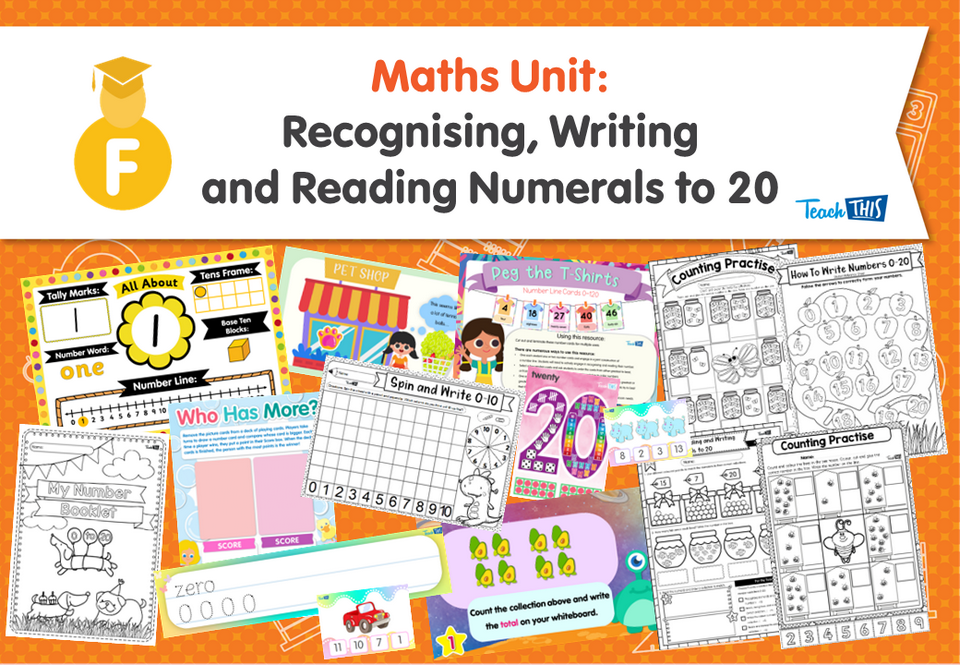 Maths Unit: Recognising, Writing and Reading Numerals to 20
