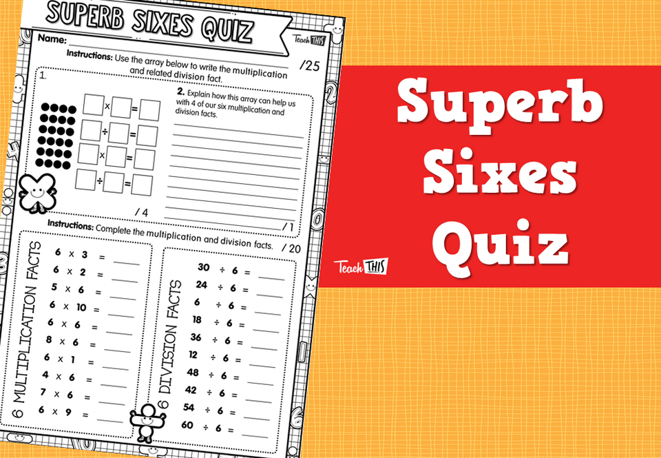Superb Sixes Quiz