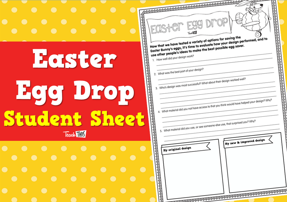 Easter Egg Drop - Student Sheet