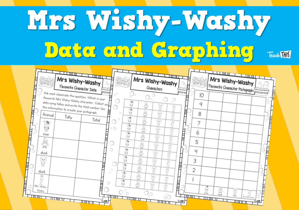 Mrs Wishy-Washy Data and Graphing