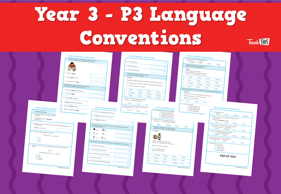 Year 3 - P3 Language Conventions