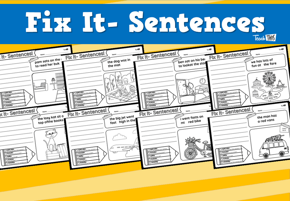 Fix It- Sentences