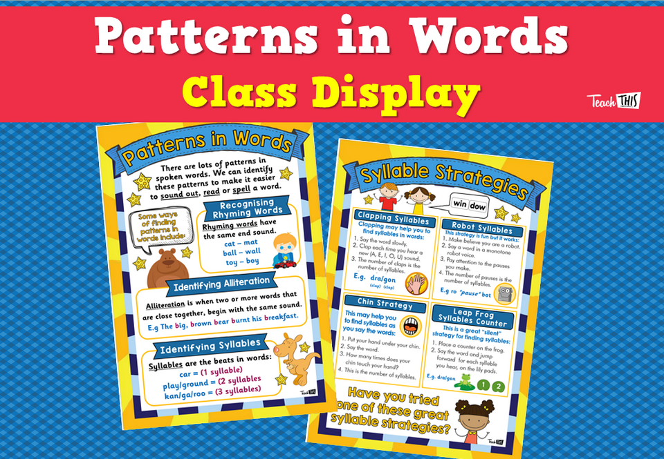 Patterns in Words Class Display