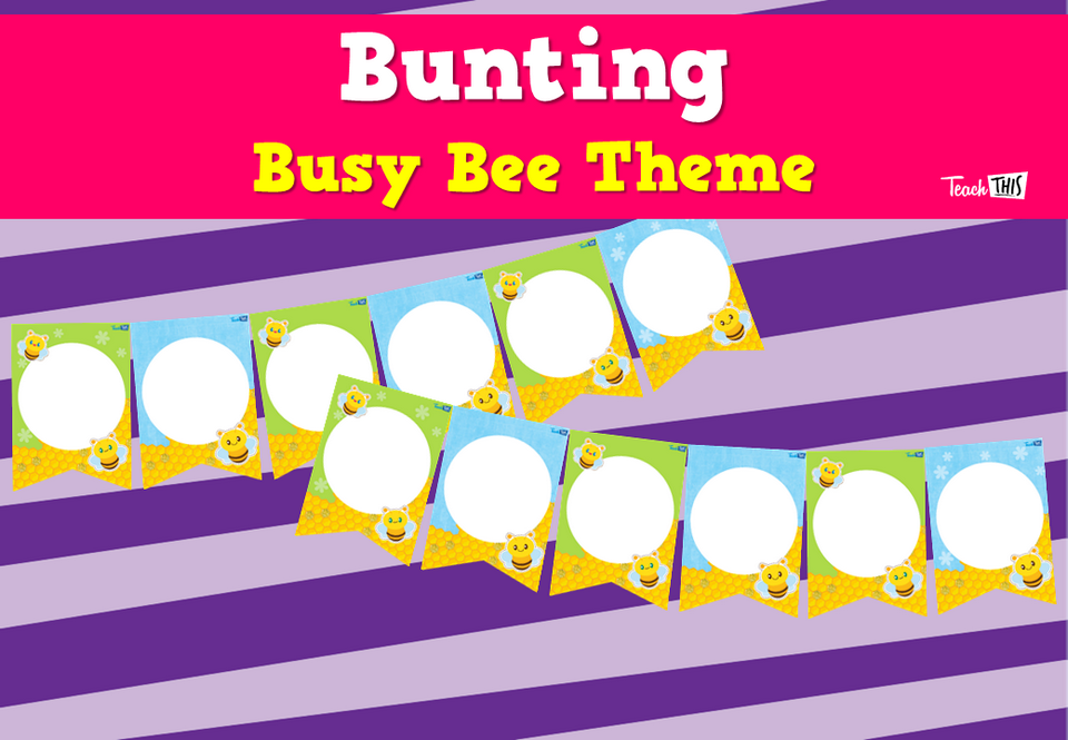 Bunting - Busy Bee Theme