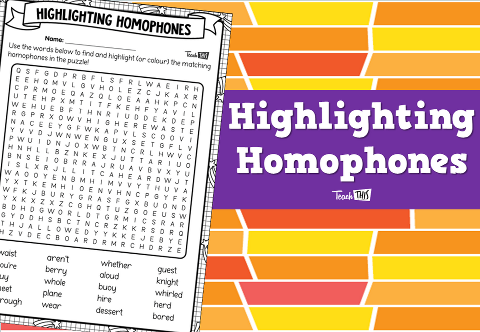 Highlighting Homophones