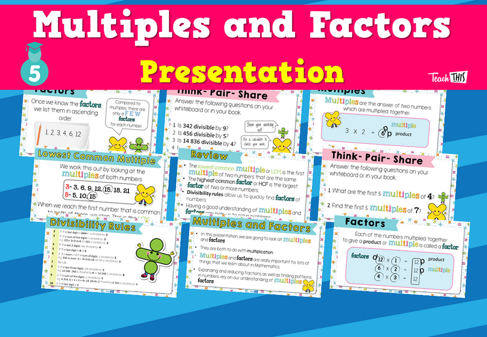 Multiples and Factors - Presentation