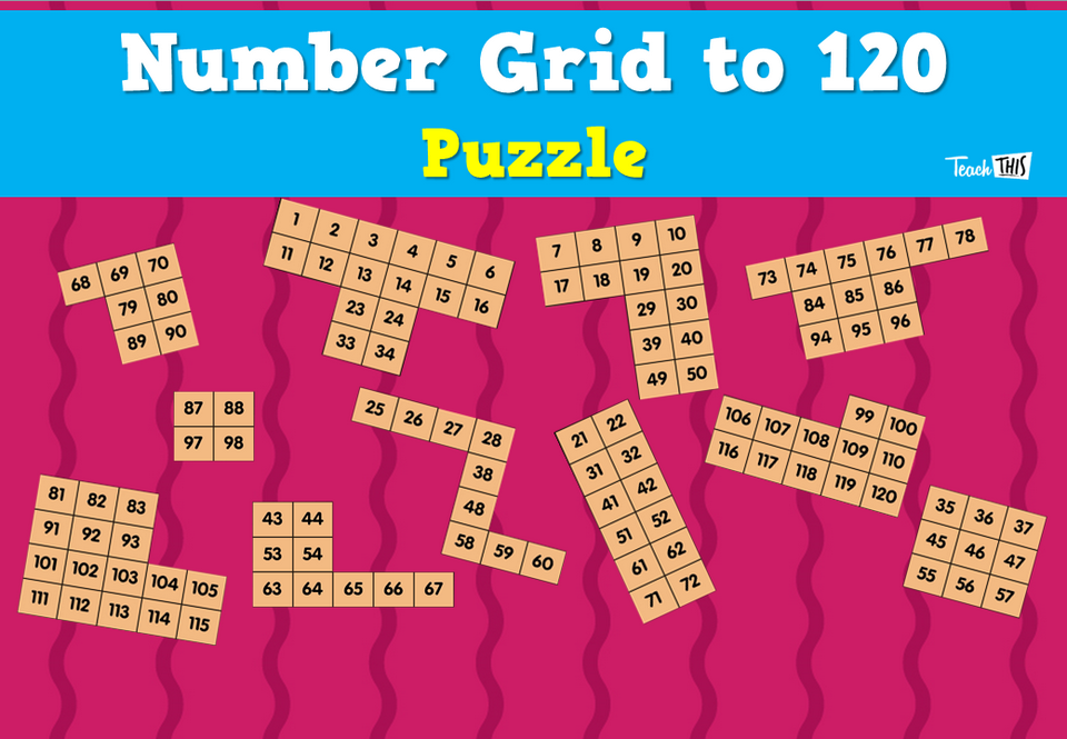 Number Grid to 120 Puzzle
