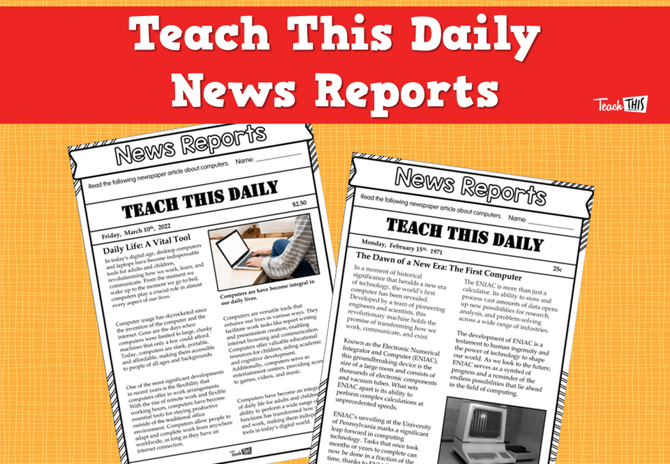 Teach This Daily- News Reports
