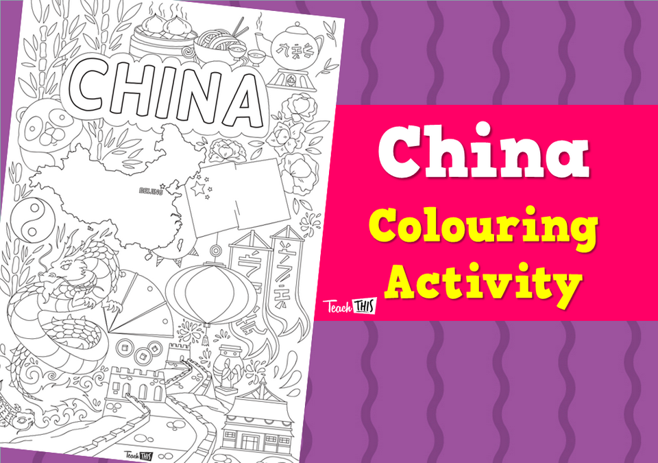 China - Colouring Activity