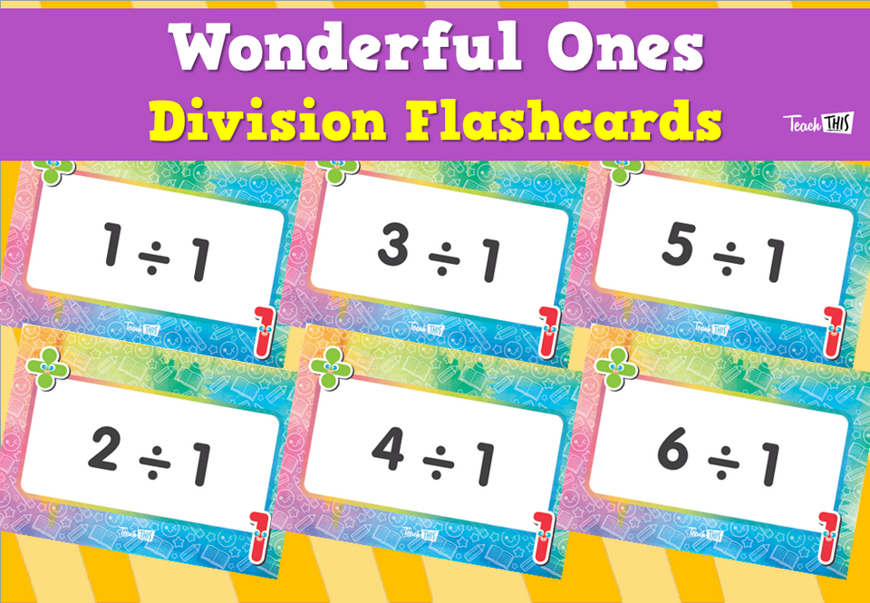 Wonderful Ones- Division Flashcards